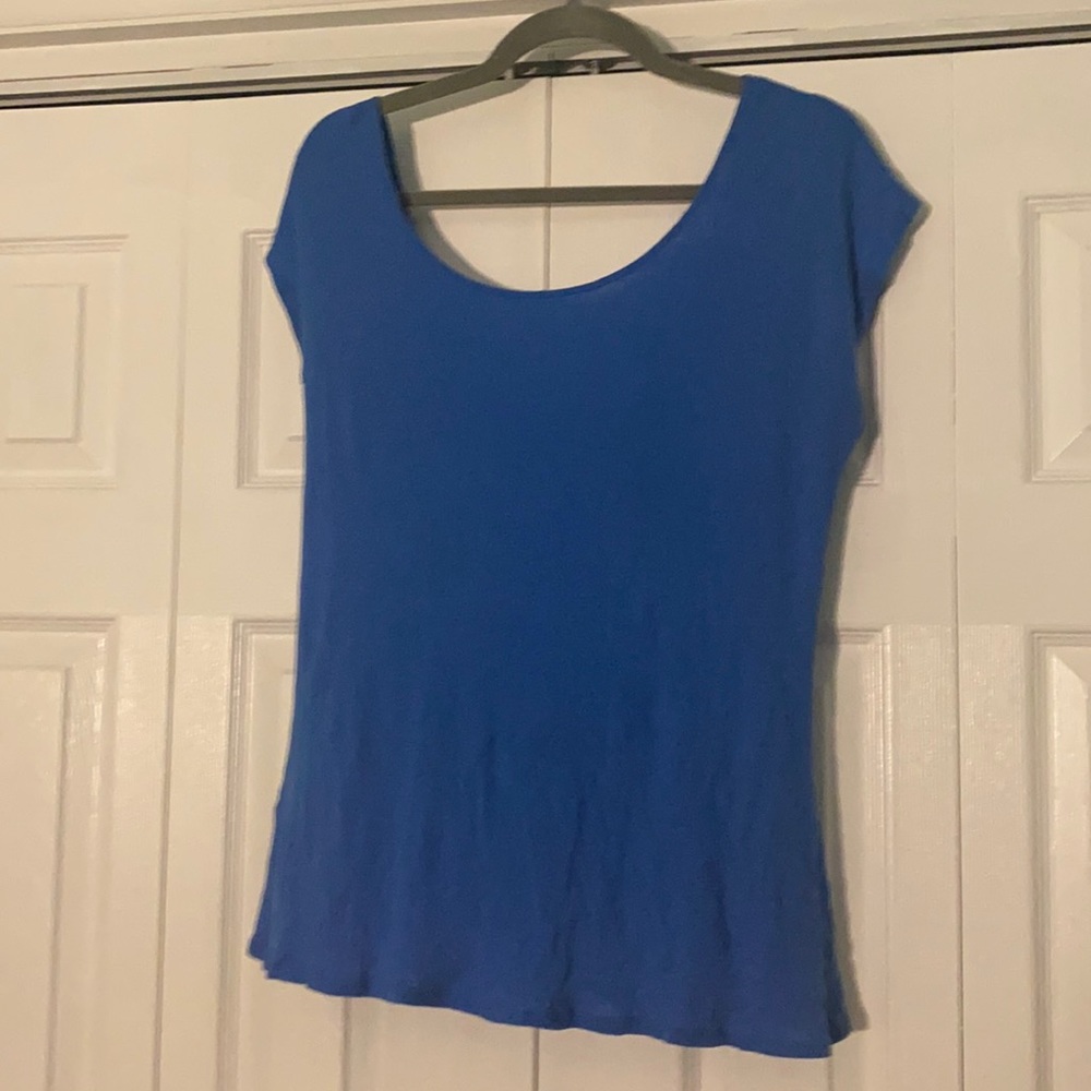 Old Navy Scoop Neck Blue Short Sleeve Tee Size XL